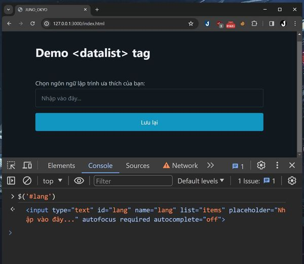 Bạn có biết khi bạn mở DevTools ở trang web bất kì, dù trang đó có dùng jQuery hay không thì bạn đều có thể dùng $(selector) trên Console? #TSLong
Và đó là mẹo của ngày hôm nay: 
vt. tiktok. com/ZSFr5E9Ff/
cre: J2TEAM