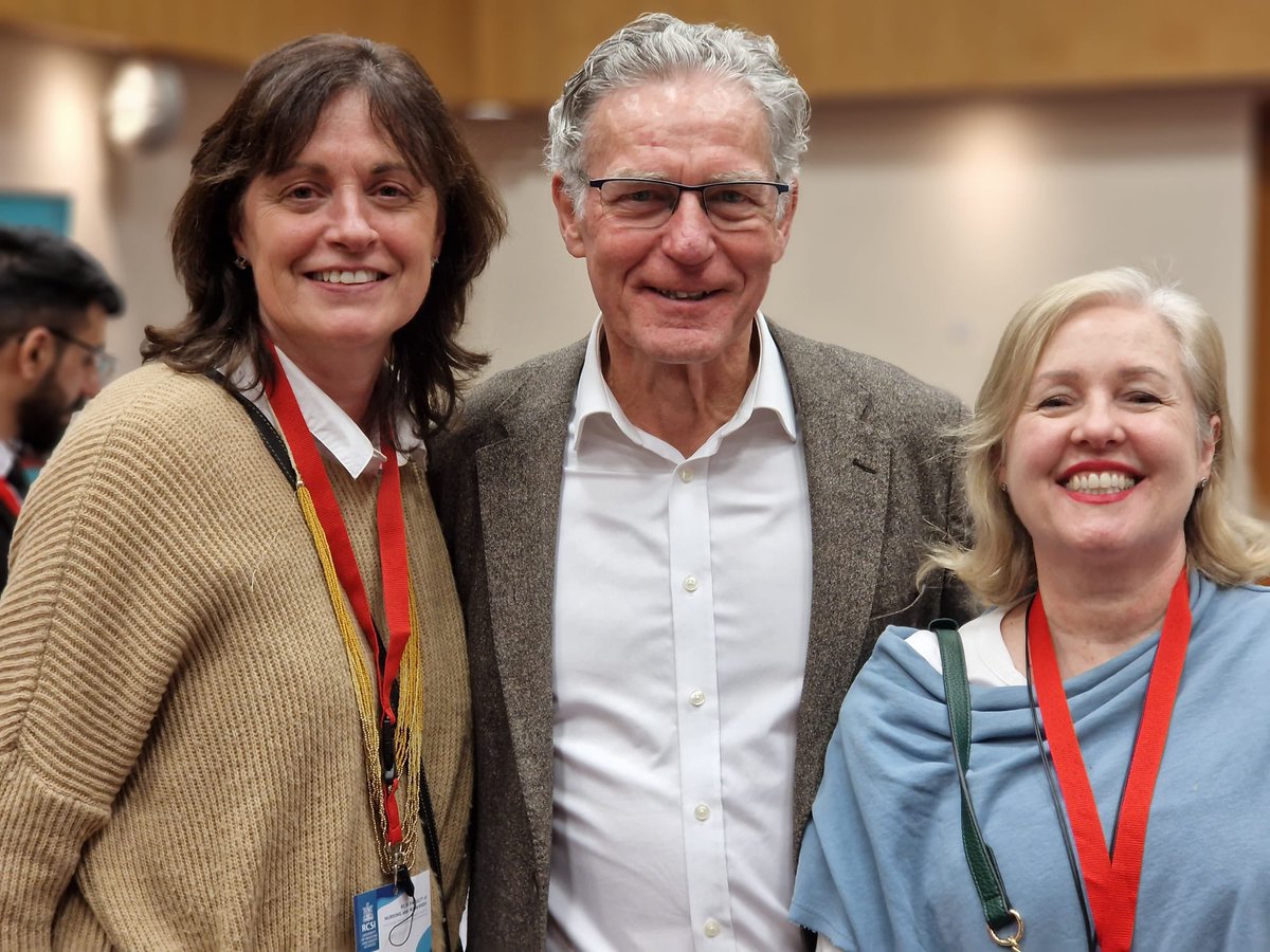 Our ADON Olive Doyle and TVN Emma Cullen Gill met with the absolutely inspiring Prof Michael A West today at the @RCSI_FacNurMid Nursing Conference #CompassionateLeadership #nursing #healthcareleaders