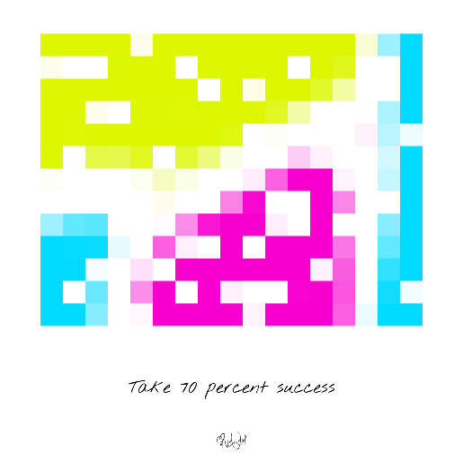 RisaVot's tweet photo. 02222024: Take 70 percent success
#MinimalDatePixels #NFT #NFTartworks #NFTCommunity #daily #curate  #abstractartwork #minimalartwork https://t.co/TnA4ZM99vv