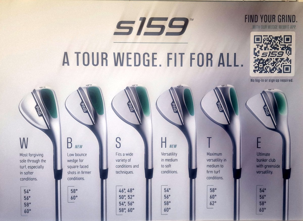 FIND YOUR GRIND wedge.webfit.ping.com/en/get-started/ We have a full range of grinds in our demo wedges and the latest PLD milled putters have just landed #getfitted