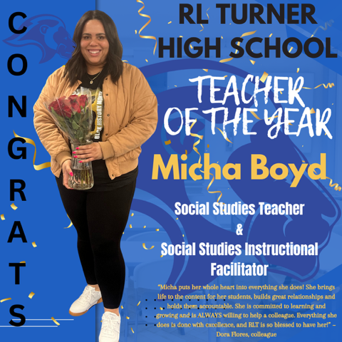 RLTCFB (@rltcfb) on Twitter photo 🎉 Congratulations to Micha Boyd, RLT's Teacher of the Year!!! Ms. Boyd teaches Social Studies in METSA and currently serves as the Social Studies Instructional Facilitator!
Congratulations, Ms. Boyd - you are so deserving of this award💙#feedthepride <a href="/CFBISD/">Carrollton-Farmers Branch ISD</a> <a href="/chadhunterCFB/">Chad Hunter</a> 🎉 Congratulations to Micha Boyd, RLT's Teacher of the Year!!! Ms. Boyd teaches Social Studies in METSA and currently serves as the Social Studies Instructional Facilitator!
Congratulations, Ms. Boyd - you are so deserving of this award💙#feedthepride <a href="/CFBISD/">Carrollton-Farmers Branch ISD</a> <a href="/chadhunterCFB/">Chad Hunter</a>