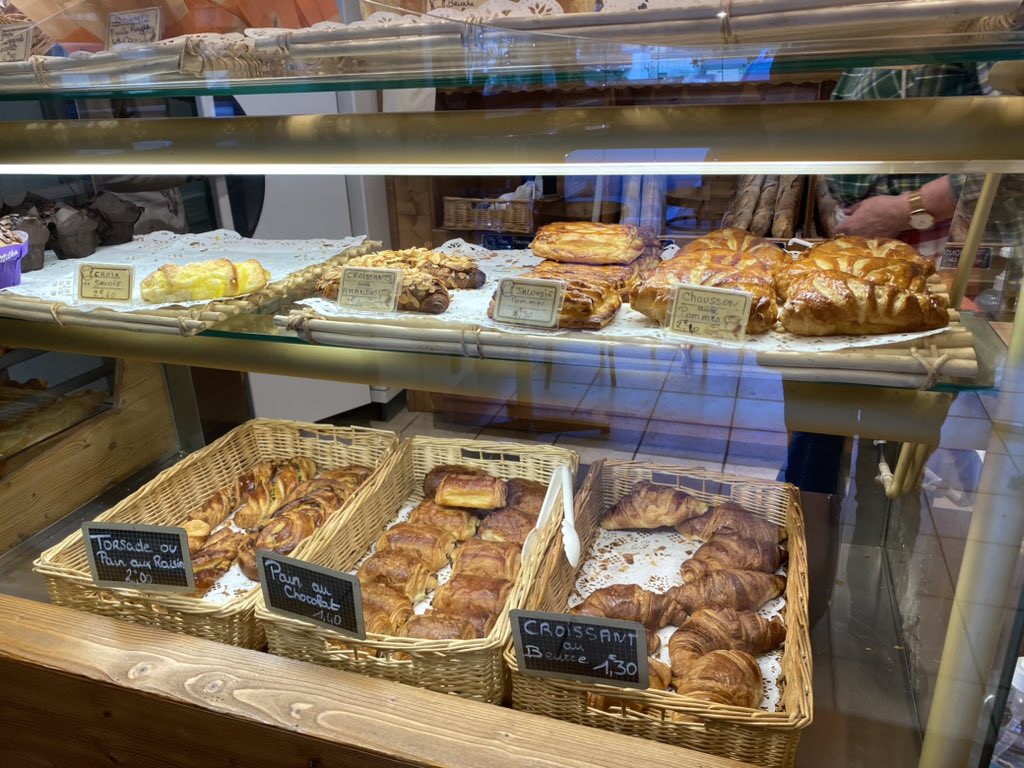 influentialdeb's tweet photo. @Tess_invests No Eccles cakes in the French bakery - although we have had rain to make us feel at home!! https://t.co/IixLUSt5Zd