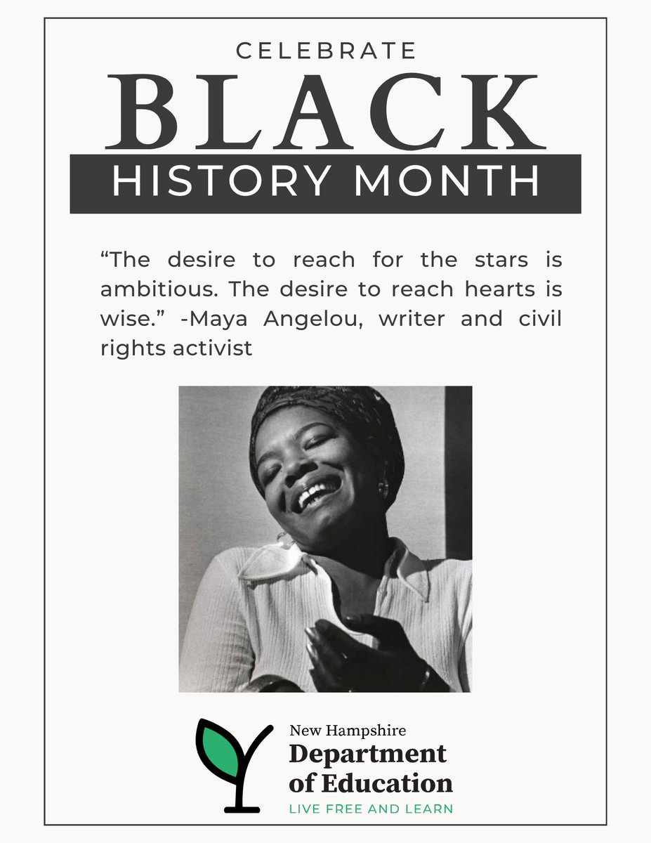 We continue celebrating #BlackHistoryMonth @DrMayaAngelou @MayaSchools @WFMACHE