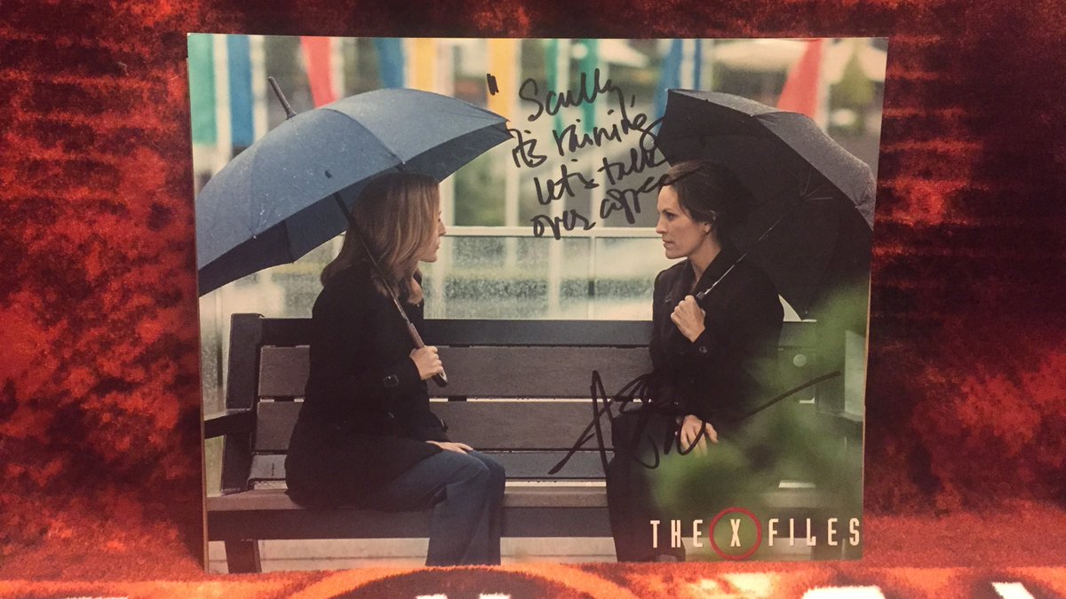 ScullyCoffee4NF's tweet photo. @Gishies Thx! And sorry #Gishies, no Annabeth Gish prizes this year. But here’s a #TBT to a pic some lucky #ScullyCoffee4NF donor won a few years ago 😁 https://t.co/AdYAoVOrQ6