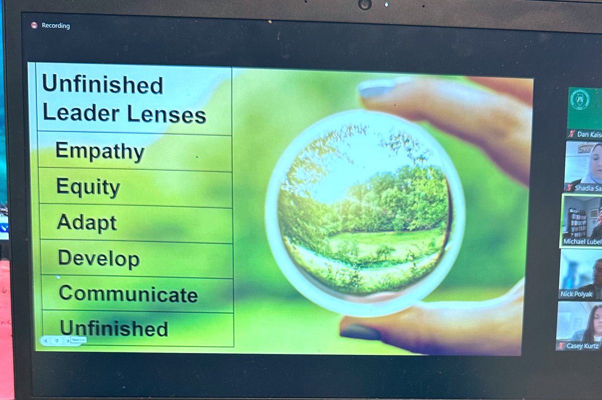 Unfinished Leader Lenses with @mikelubelfeld and @npolyak Thank you for sharing your knowledge with us! Many great take-aways: 📌Empathy is the foundation 📌It’s not promotional, storytelling is powerful! 📌Serve the educational community beyond four walls 📌Develop, develop!