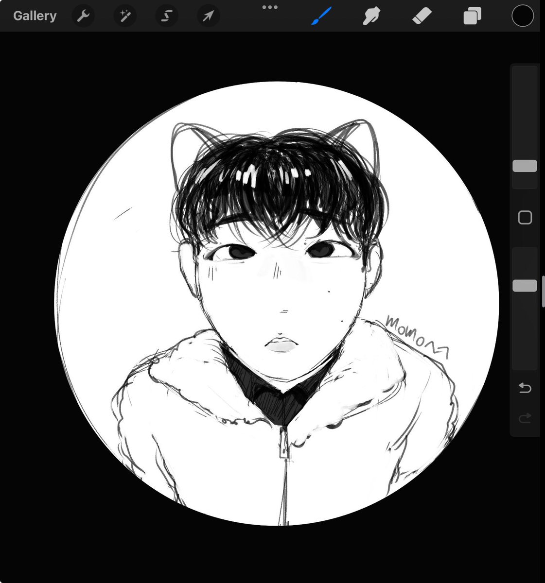 sanideongi's tweet photo. loml , he is the one that got me back to art - he has saved me from art block so many times ,, , https://t.co/mZsVb8khA5