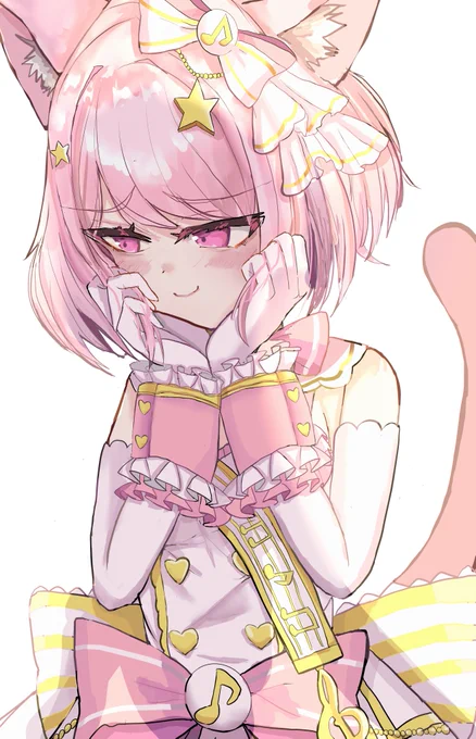 #コンパスお絵描き #猫の日 猫ルルカ描いたよ 