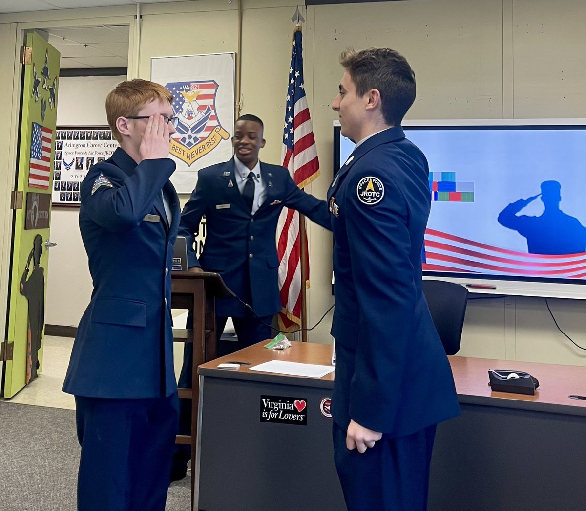 VA821's tweet photo. After Flag Detail this morning, promotions continued in A Flight!
@APSCareerCenter https://t.co/QDsm7QUV6a
