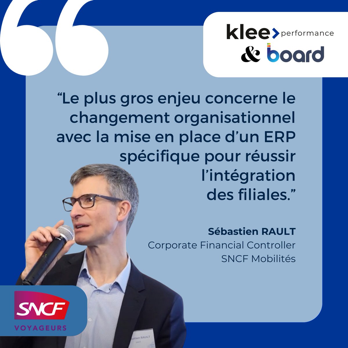 🚆 Notre client <a href="/SNCFVoyageurs/">SNCF Voyageurs</a> a participé à une table ronde lors de la Matinale Innovation <a href="/BoardSoftware/">Board International</a> by Klee Performance.​  

Retrouvez le replay de la Matinale en entier ici 📷​ kleeperformance.fr/blog/replay-ma…

#Performance #Finance #ERP #Innovation