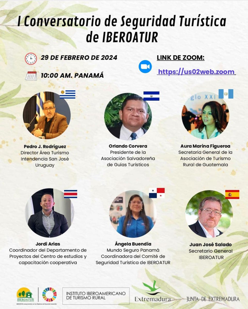 I Conversatorio sobre Seguridad Turística <a href="/InstitutoIbero2/">Instituto Iberoamericano de Turismo Rural</a>  
#turismorural