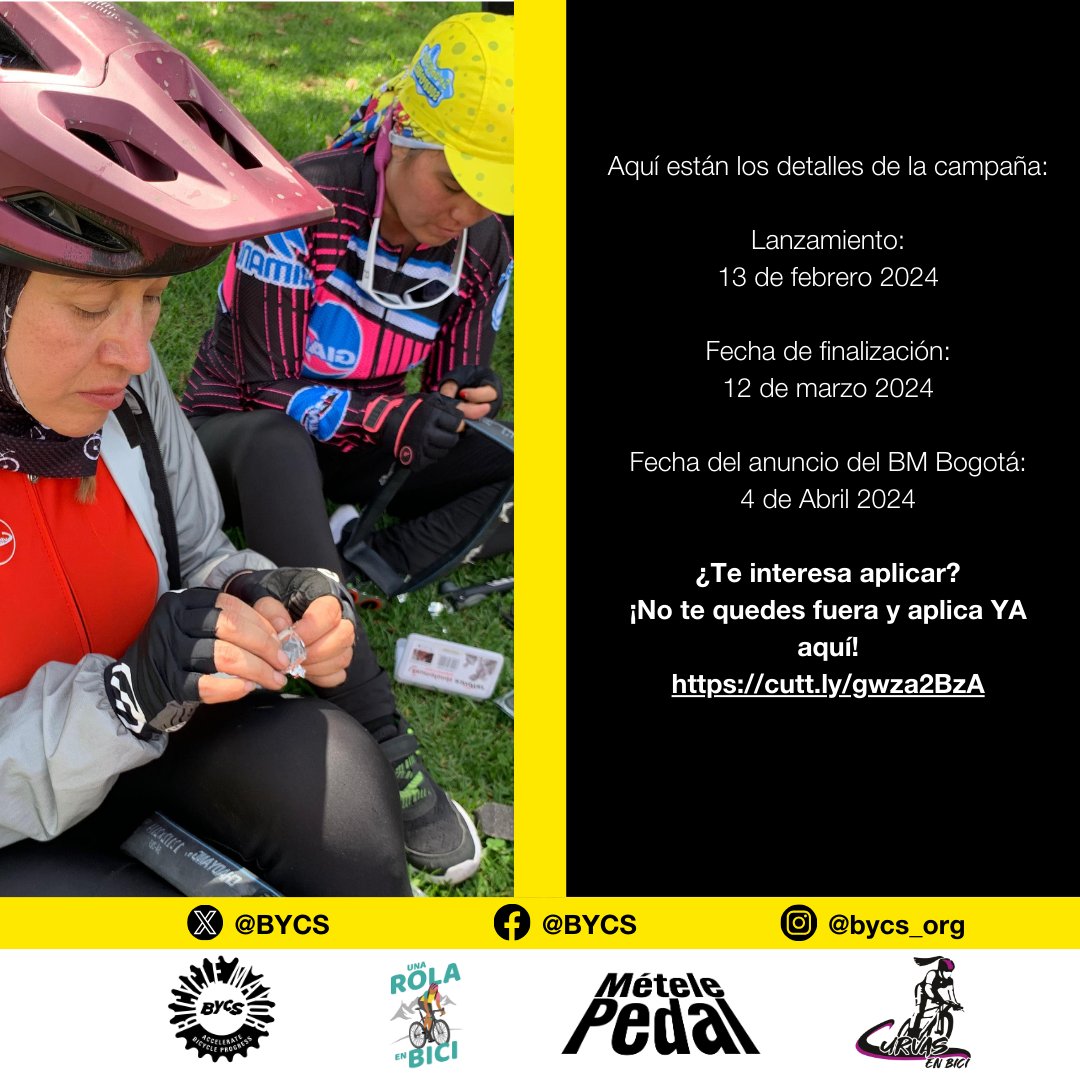 📢Estamos en búsqueda del reemplazo de la alcaldía de la bicicleta de Bogotá. ¿Te interesa aplicar? Llena este formulario y tu solicitud será considerada.🚴🙌 👉¡No te quedes fuera y aplica YA aquí! cutt.ly/gwza2BzA @UnaRolaEnBici @CurvasB @MetelePedal