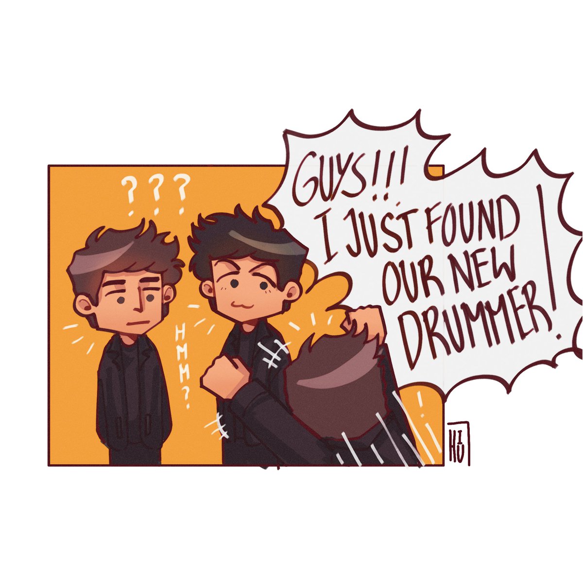 george met a cute drummer #starrison