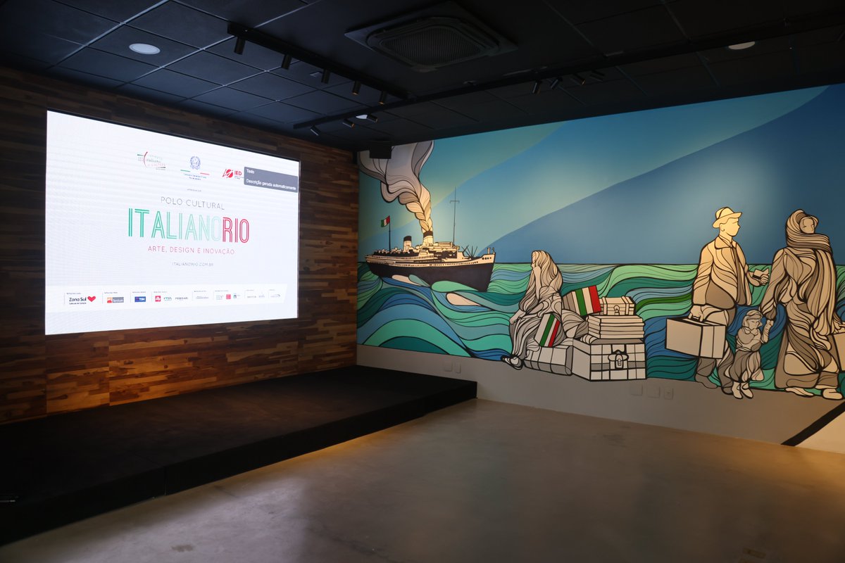 #RiodeJaneiro| On the sidelines of #G20 Foreign Ministerial Meeting, on the 150th anniversary of Italian immigration to Brazil, DM @edmondocirielli inaugurates the 'polo ItalianoRio', a new exhibition space for Italian and 🇮🇹🇧🇷excellence in art, culture, design and innovation.