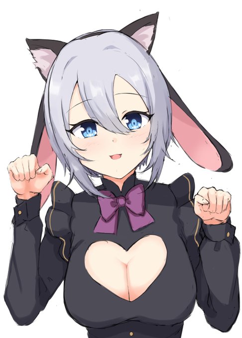 猫の日なので猫耳ねくろちrkgk🐈
#山黒音玄 #あおぎり高校美術部 