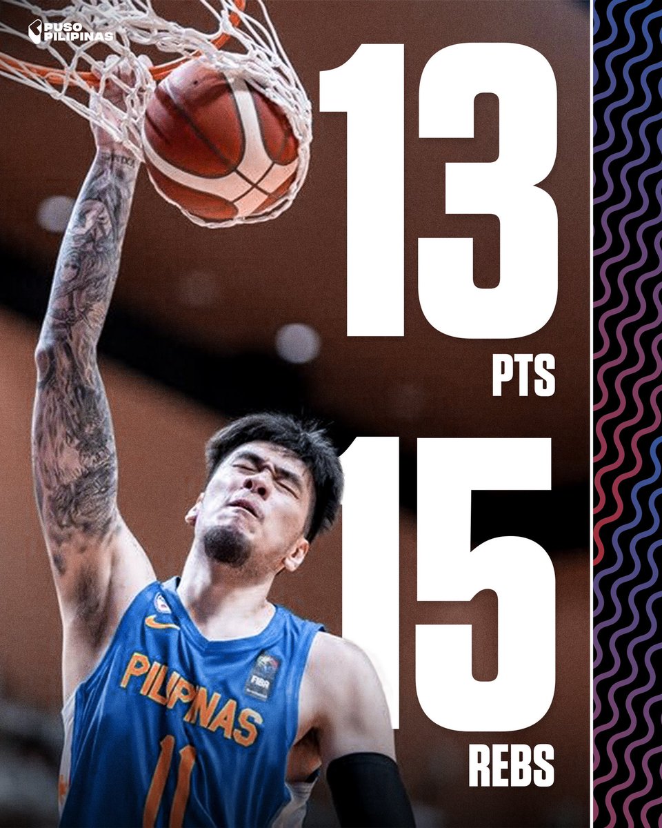 puso_pilipinas's tweet photo. Dominant double-double from #11 🔥
📲/💻 LIVE for all networks: https://t.co/bGS3RjfCGR
#SmartGilas #SmartFIBA https://t.co/2uTV5YLMxU