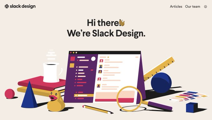 asterism_design's tweet photo. 世界のイケてるデザインチーム②：Slack

- オープンな社風が一発でわかる��リエイティブ
- 最先端のノウハウを積極的に記事化
- ミッションと直結した組織ビジョン
- Zoomミーティングの様子をインスタにあげちゃうお茶目さ

とにかく「かわいくておしゃれ」❄️ https://t.co/DusSr4srDa