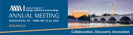 @BSACI_allergy is having a booth at the #AAAAI24 in Washington DC on 23rd - 26th February. If you are at the AAAAI Meeting please stop by at booth 879.
