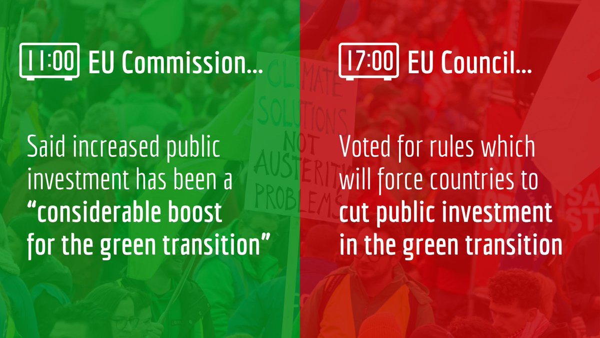 They say a week is a long time in politics But yesterday the EU managed to celebrate public investment and vote to cut it within just six hours