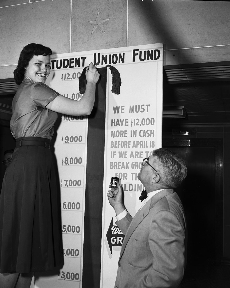 Happy #Birdsgiveback #Redbirds! Today's #TBT is a 1955 fundraiser to build Old Union!