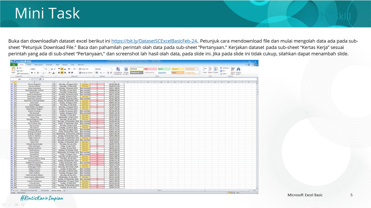 nizhammm's tweet photo. Dengan mengikuti bootcamp baci excel bersama MySkill x Deloitte terbukti sangat ampuh meningkatkan keahlian saya dalam mengolah data pada mocrosoft excel #LearnatMySkill
@myskill_id @delloite.indonesia https://t.co/ZEvqPZD93C
