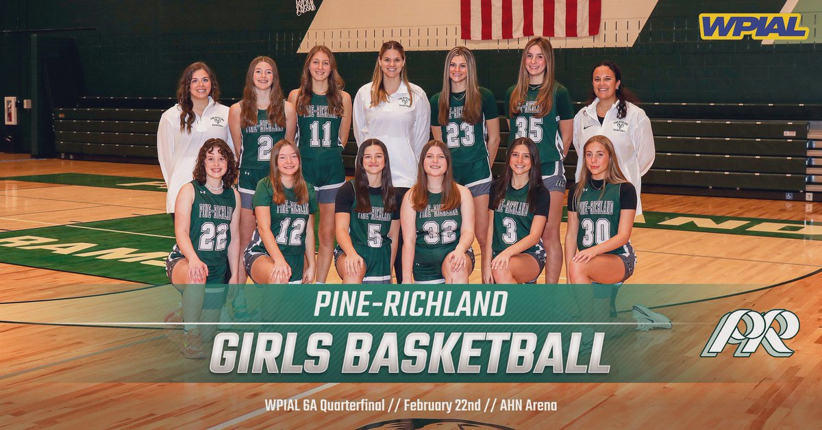 Good luck to our Girls Basketball team in the WPIAL 6A Quarterfinals!  Our 7th seeded Rams look to bust the bracket as they battle #2 Peters Township @ AHN Arena, 7:00 tip-off.