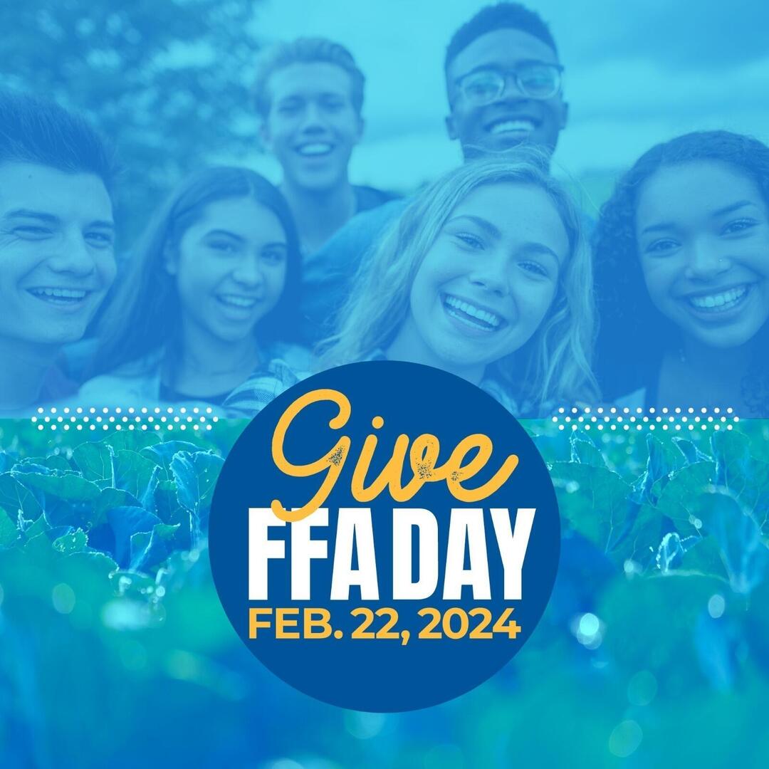 We're celebrating #GiveFFADay and #FFAWeek because @NationalFFA is growing the next generation of ag leaders. Join us at FFA.org/GiveFFADay.