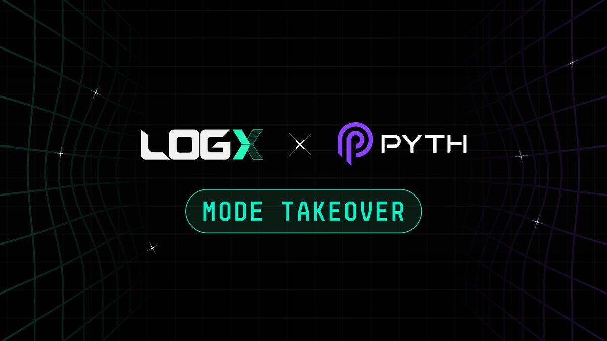 $PYTH Stakers assemble 🚀

Participate in an epic giveaway with <a href="/PythNetwork/">Pyth Network 🔮</a> on <a href="/modenetwork/">Mode 🟡</a> !

Rewards💰

1.⁠ Pool of 2,000 $PYTH tokens

2.⁠ 25 Silver LogX Royalty NFTs in a raffle, redeemable for $LOGX at TGE

3.⁠ ⁠Double Points for using LogX on Mode Network

4.⁠ ⁠Earn