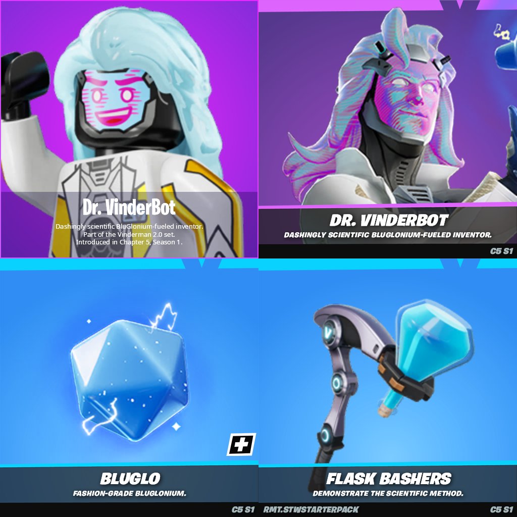 🆕️| Nueva skin "Dr Vinderbot"

- Será el nuevo pack de salvar al mundo
- Al parecer él es el responsable de la creación de los pavos
- Su mochila es un fluorazul (objeto de salvar al mundo)

🗞 | Vía @Jorge_Most_

#Fortnite #FortniteChapter5