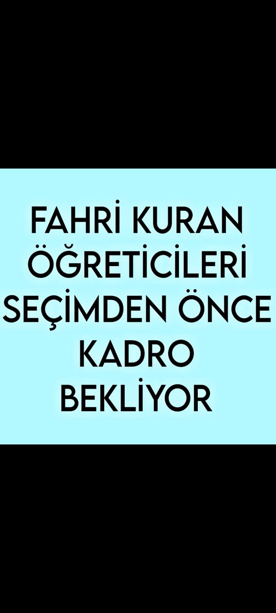 @mervangul56 MHP olarak yıllar öncesinden sözünüz var.Torba yasada FAHRİ (geçici) KURAN KURSU ÖĞRETİCİLERİNE KADRO ne zaman‼️@RTErdogan @dbdevletbahceli @isikhanvedat @memetsimsek @akbasogluemin @_cevdetyilmaz @erkanakcay45 @MKalayci42 @MHP_Bilgi #SeçimdenÖnceFahriÖğreticiyeKadro