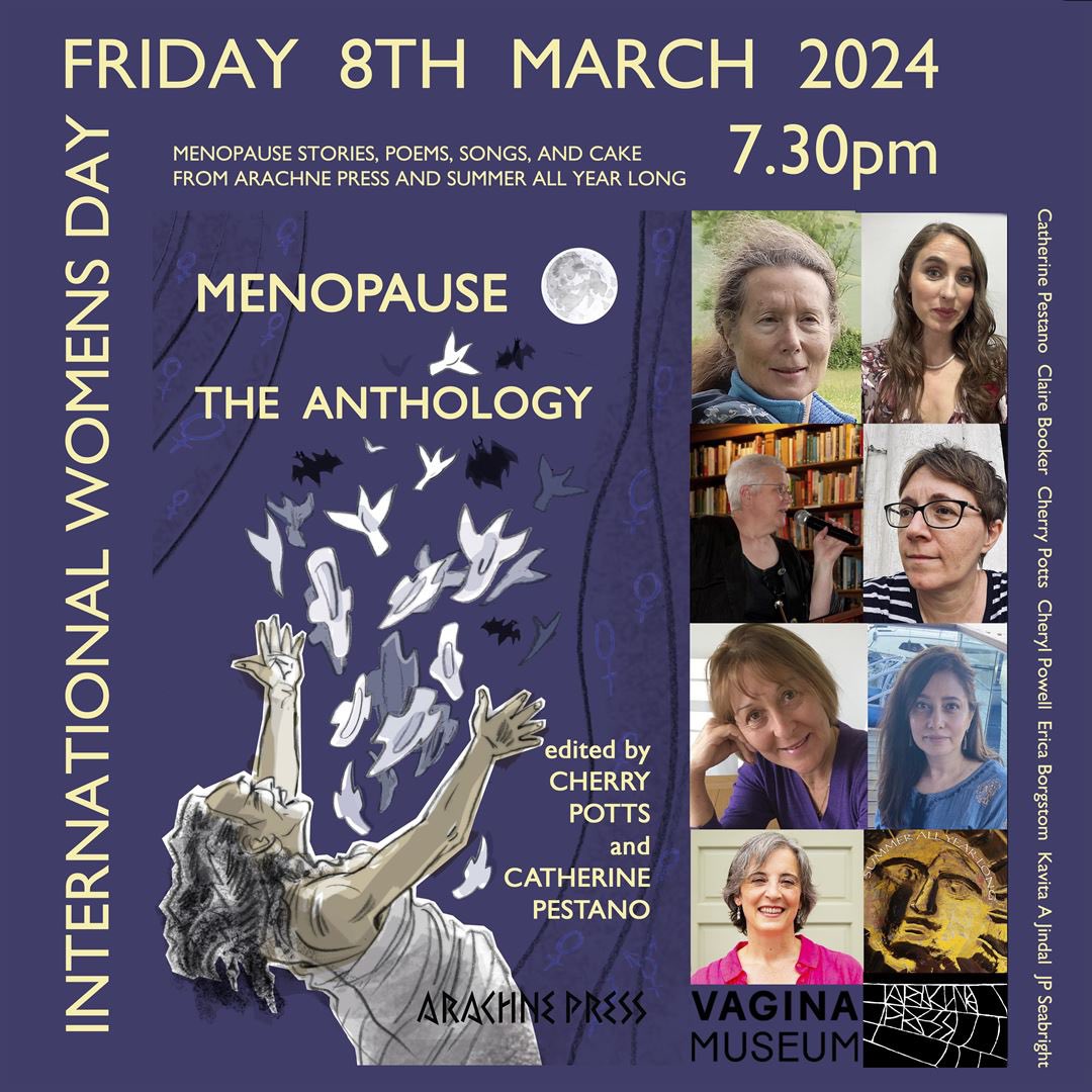 My writing takes me to interesting places. The next reading is not that far afield but it’s new to me. On 8th March #InternationalWomensDay2024 I’ll be reading at the #VaginaMuseum from the #Menopause Anthology by #ArachnePress. outsavvy.com/event/18166/me…