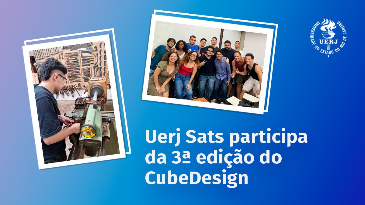 uerj_oficial's tweet image. A Uerj Sats, equipe de satélites da #Uerj, estará presente na 3ª edição do #CubeDesign, competição de desenvolvimento de nanossatélites promovida pelo @inpe_mcti, entre 28/2 e 2/3, em São José dos Campos. É a 1ª vez da equipe em uma competição exclusiva para satélites. Boa sorte!