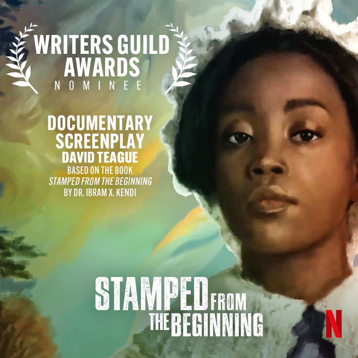 So thrilled for this! Thank you to the Writers Guild. Big congrats to David Teague and the entire team behind Stamped from the Beginning led by Roger Ross Williams, Alisa Payne and Mara Brock Akil. As a writer, I remain in awe of the screenplay: the transformation of this