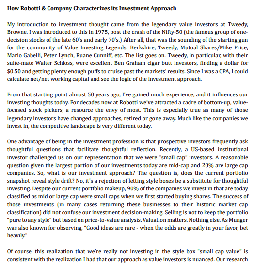 marketplunger1's tweet photo. The Bob Robotti Investment Approach

"Our research is to find investments which trade for far below what it would cost to replicate that business (the value aspect) but, as importantly, to identify substantial growth levers in front of those companies."

Love it.
