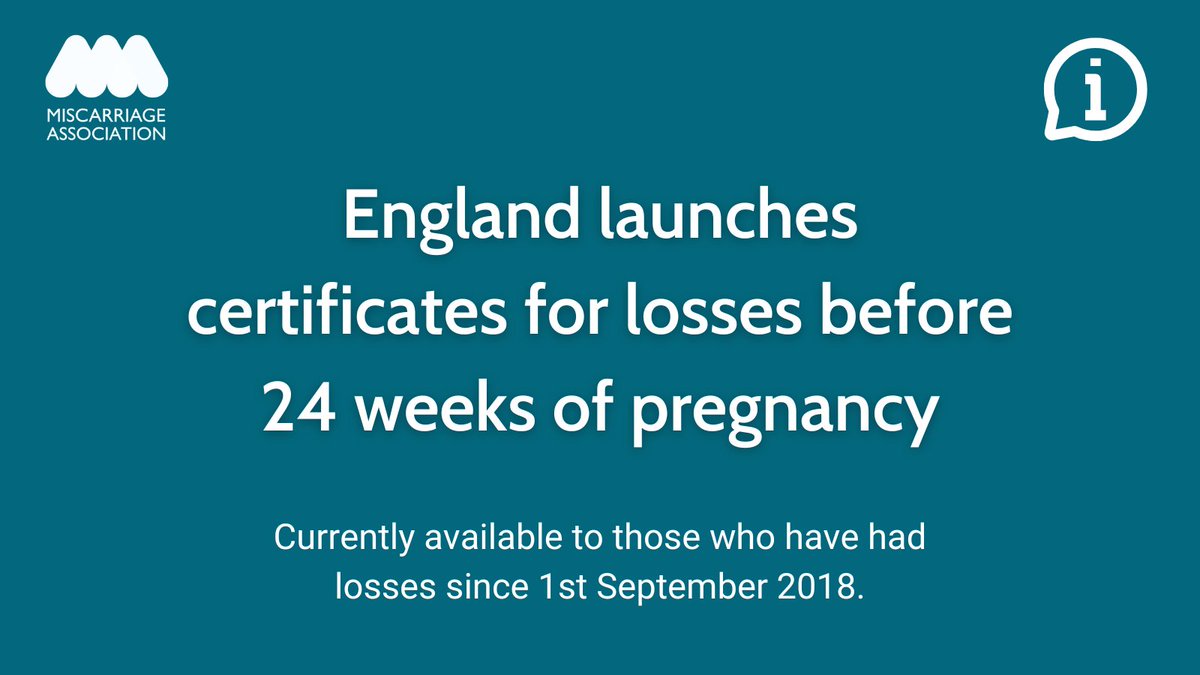 We welcome the launch of certificates for those who have experienced pregnancy or baby loss, offering recognition of the tiniest of lives. Currently, it's limited to losses since Sept 2018 - we're anxious to see this extended soon. Read more here: ow.ly/v4Js50QGAkC