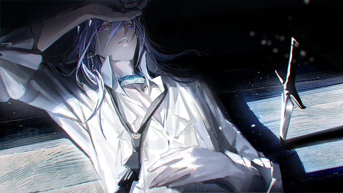 「light particles parted lips」 illustration images(Latest)