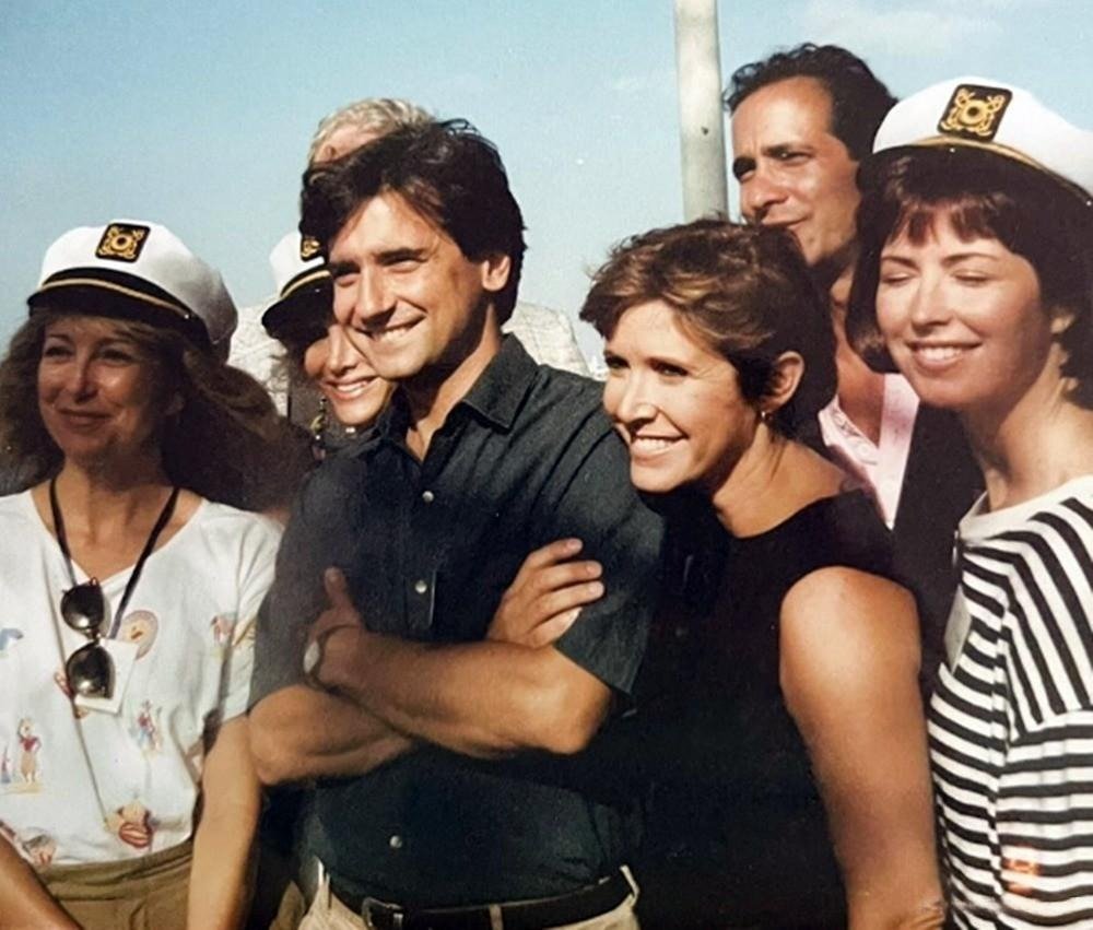 Happy #Tbt 🌊 Teri Garr, Griffen Dunne, Carrie Fisher and Dana Delany, 1990's (?)