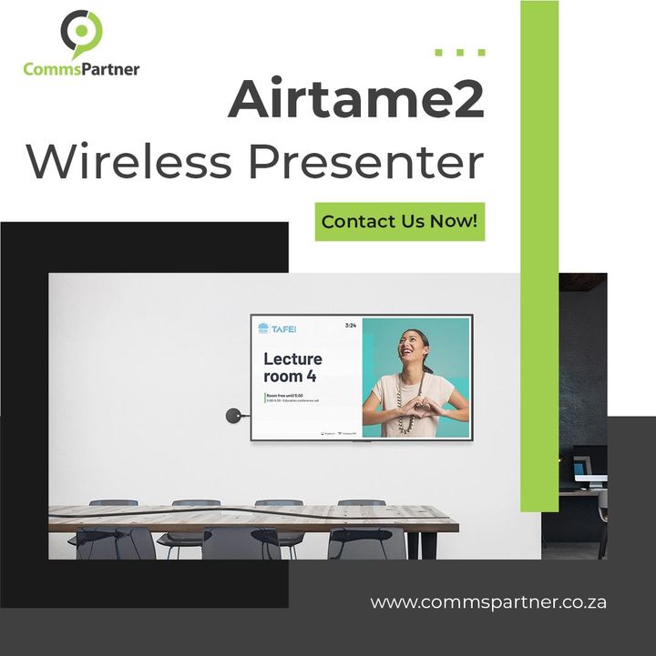 Commspartner's tweet photo. Airtame 2 takes huge steps forward in design and functionality, while still being extremely easy to use. We want to empower people in business and education to use screens and projectors to their full potential, and unlock better collaboration. Contact us https://t.co/WFeJgyi71m https://t.co/BgxI5EpBrh