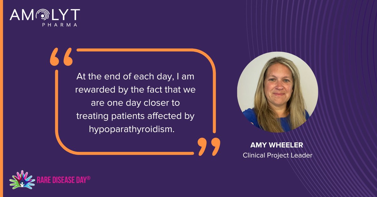 In honor of #RareDiseaseDay, our clinical project leader, Amy Wheeler, shared that she finds daily reward in our progress toward achieving our mission of transforming the lives of patients with #hypoparathyroidism, a rare #endocrine disease. Learn more: brnw.ch/21wHdqL