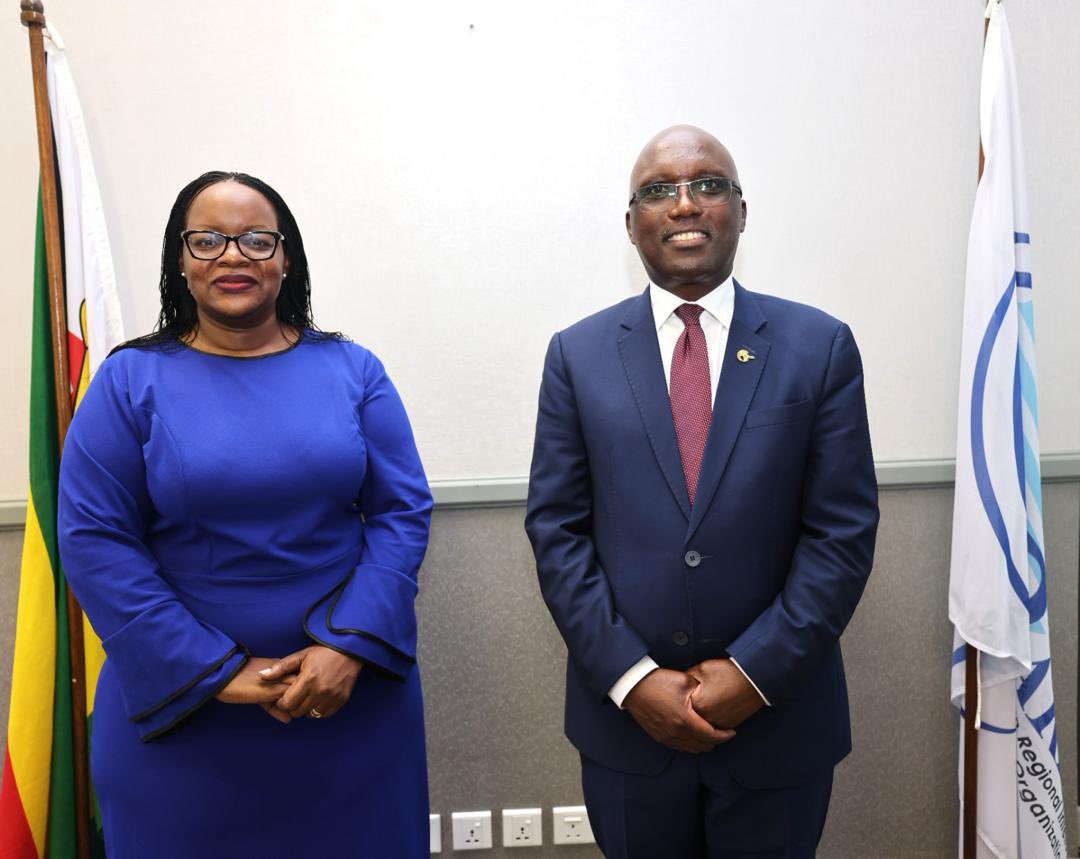 Excited to welcome the Delegation from <a href="/URSBHQ/">Uganda Registration Services Bureau</a>, led by Chairman of the Board of Directors, H.E. Amb. Francis Butagira. The team, including URSB Registrar General <a href="/Mercykains/">Mercy K. Kainobwisho</a> &amp; Mr. Joseph Kasule, is at <a href="/_ARIPO/">ARIPO</a> for a two-day Policy Study visit. #URSB #ARIPO #PolicyStudy