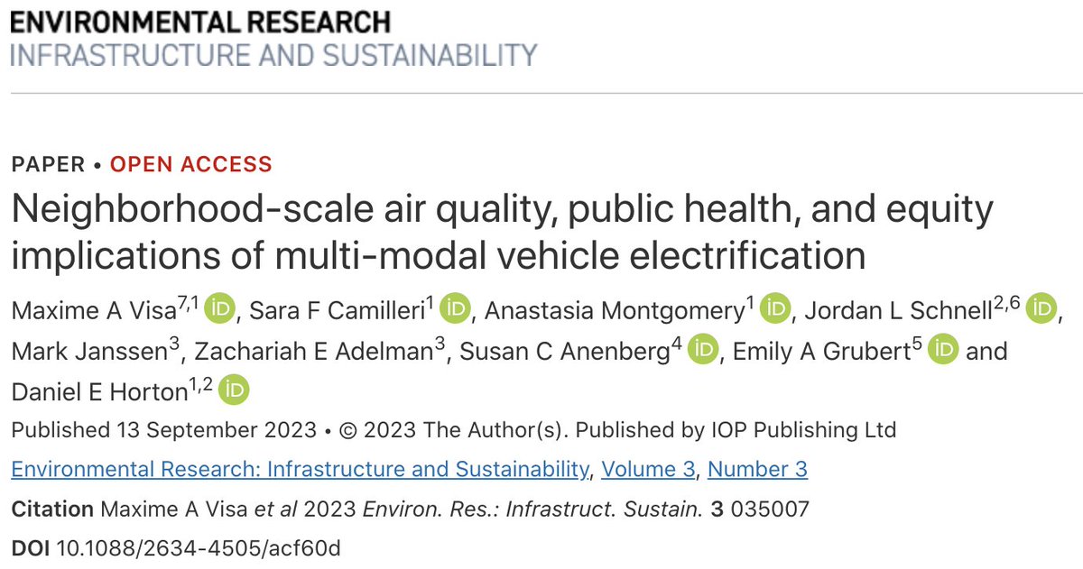 .@CNN highlights research from @visa_maxime [doi.org/10.1088/2634-4…] on impacts of EV adoption on air quality, health, and environmental inequalities in light of new @LungAssociation report on pediatric health. cnn.com/2024/02/21/hea…
