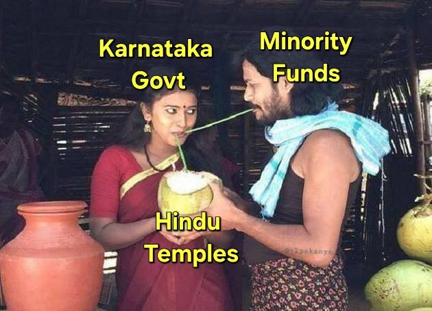 Donate to temples, to fund mosqυes and churches🫠
#KarnatakaGovernment