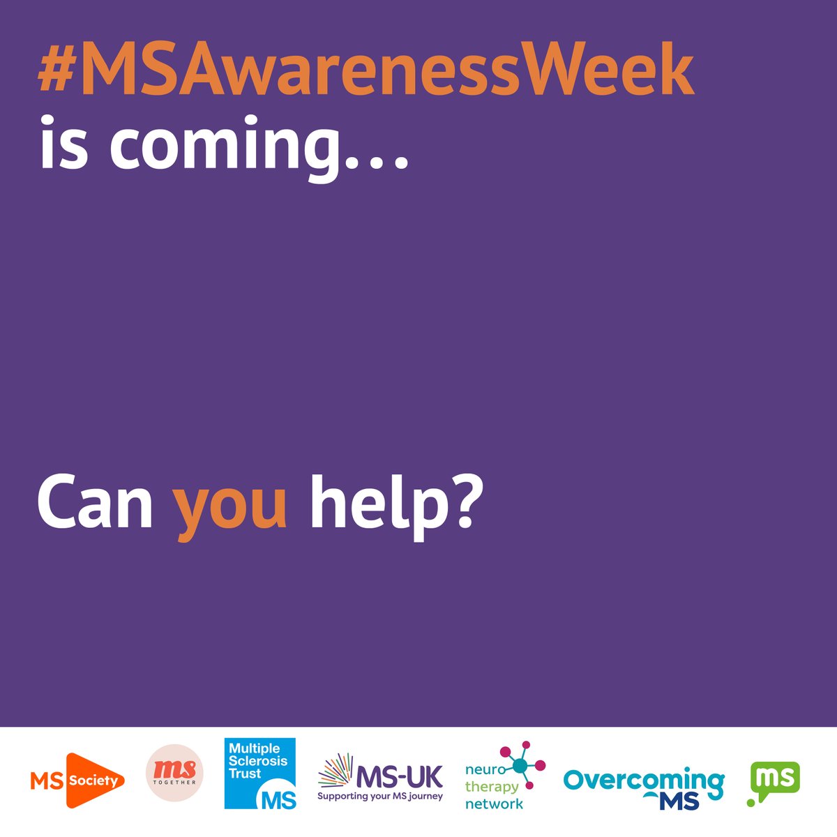 Do you find some MS symptoms difficult to talk about? 🙈 This MS Awareness Week (22 – 28 April) we want to break the stigma and get people talking. 💜 Fill in our quick survey and share your experience survey.alchemer.eu/s3/90677326/MS… #MSUK #MSawareness #multiplesclerosis