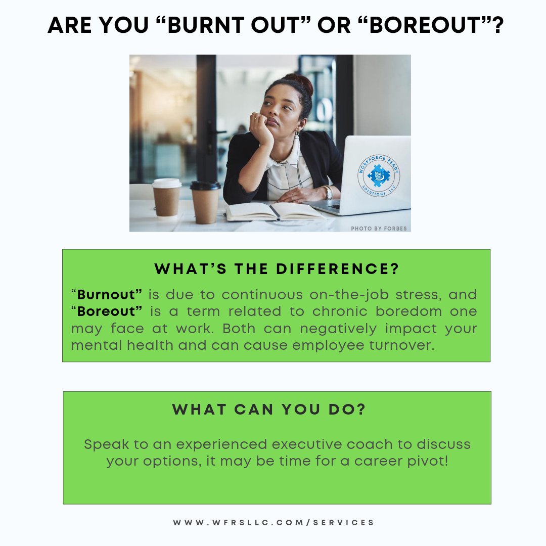 #burnout #boreout #workplacetraining #resumeservice #discassessment #workforcereadysolutions
