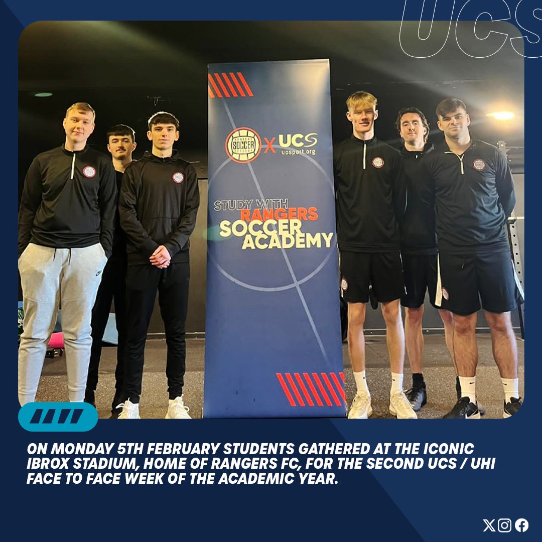 vahe_org's tweet photo. UCS students recently gathered at the Iconic Ibrox Stadium, home of @RangersFC, for the second face to face week of the academic year which is part of our blended learning approach giving the students the best of both worlds @ThinkUHI #blendedlearning #degreeprogramme https://t.co/Li64e2ZnjJ