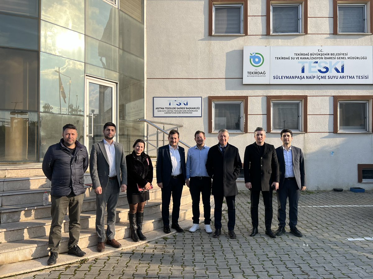 <a href="/TCTarim/">T.C. Tarım ve Orman Bakanlığı</a> Bakanlığı <a href="/SuYonetimi/">Su Yönetimi Genel Müdürlüğü</a> Gen. Müd.”ce  başlatılan “Belediye Su Kardeşliği” protokolü kapsamında <a href="/Tdagbld/">Tekirdağ Büyükşehir Belediyesi</a> Tekirdağ B.B Teski Genel Müdürlüğü”müzün su kayıplarını azaltma çalışmalarına destek olmak ve kurumumuzun tecrübelerini paylaşmak üzere çalışmalar yapıyoruz.<a href="/SafakBasa/">Doç. Dr. Şafak Başa</a>