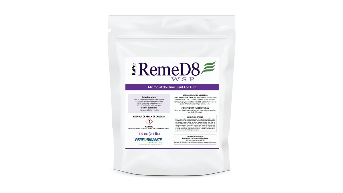 Elevate your turf game with KaPre RemeD8-WSP! A microbial soil inoculant designed to optimize nutrient utilization, maintain turf health, improve stress tolerance, and much more.

Learn More: bit.ly/42PiJlo
