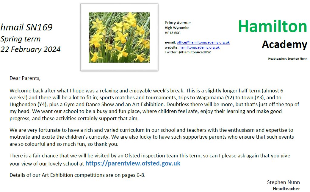 Hamilton Academy tweet media