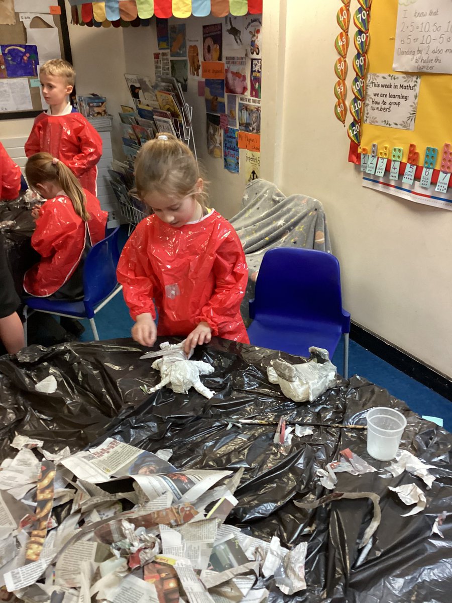 BPSYearTwo's tweet image. Spain class enjoying creating their animals from the North and South Pole. #BillingshurstArt