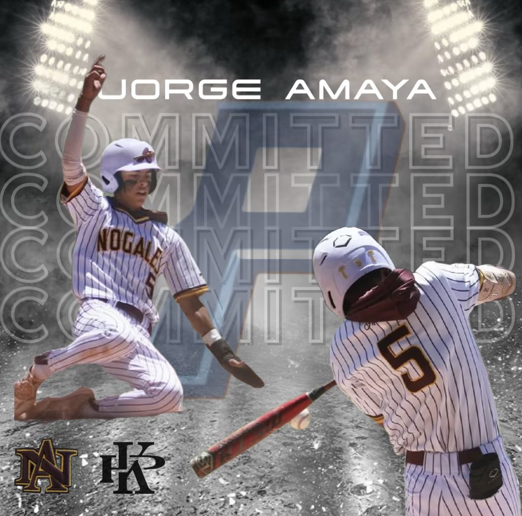 First and foremost, I want to thank God,
my family, coaches, and friends for their support and guidance throughout my baseball journey. I am excited to announce my commitment to further my academic and athletic career at Pima Community College. Go Aztecs!