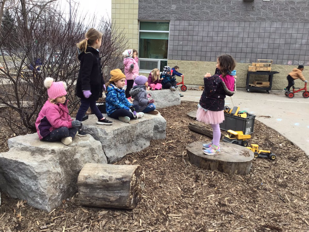 JBrentECE's tweet photo. So much energy this morning inspired ‘sprints…give it all you’ve got’ &amp; ‘long distance…slow &amp; steady’ running. Then deep breaths to give oxygen to our beating ♥️ muscle. These Ss had their own idea of calming their ♥️ requesting ‘calm music’. #OutdoorClassroom #SelfReg https://t.co/R19jraROnq